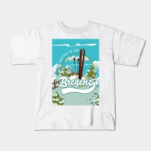 Bregenz Austria Ski logo Poster Kids T-Shirt